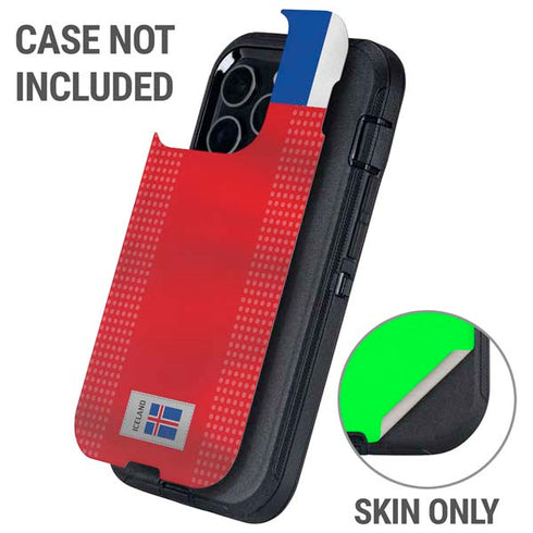 Iceland Soccer Flag Otterbox Defender iPhone Skin